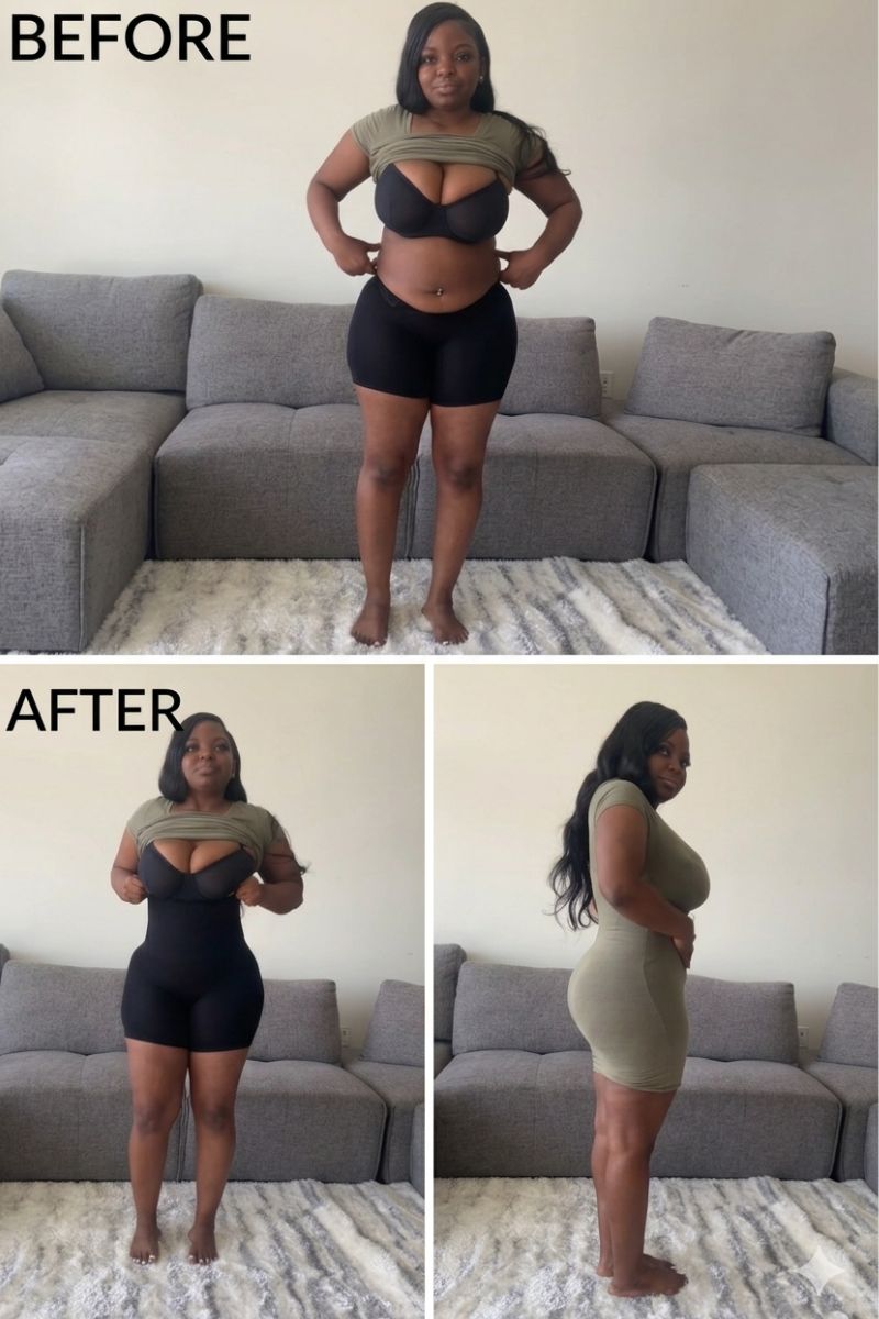 Waist Sculpting Shapewear - Black