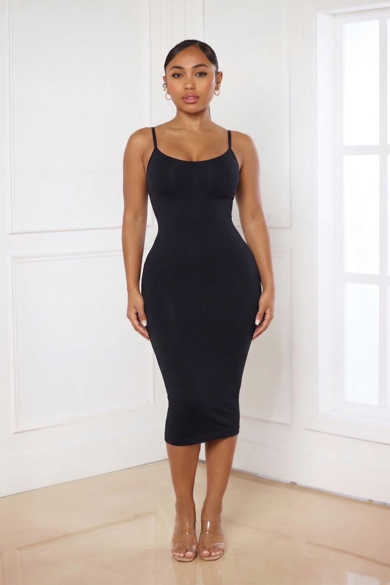Curve Sculpt Dress – Black