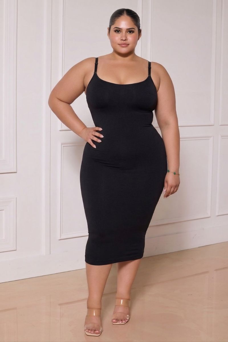 Curve Sculpt Dress – Black