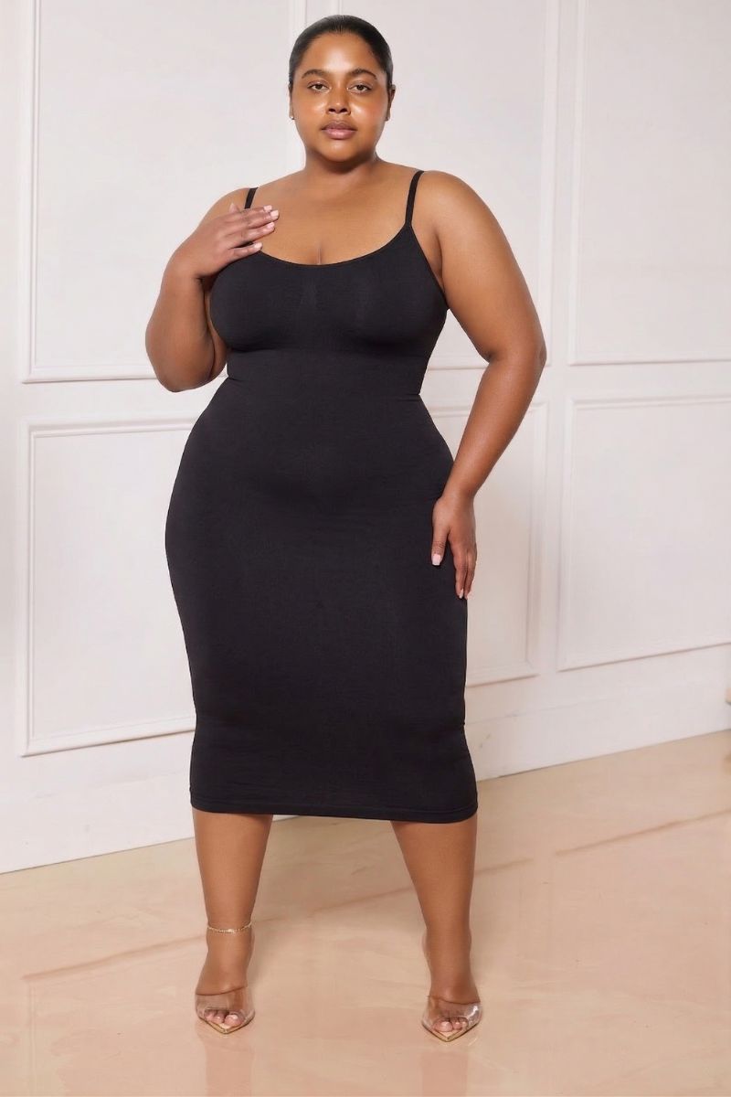 Curve Sculpt Dress – Black