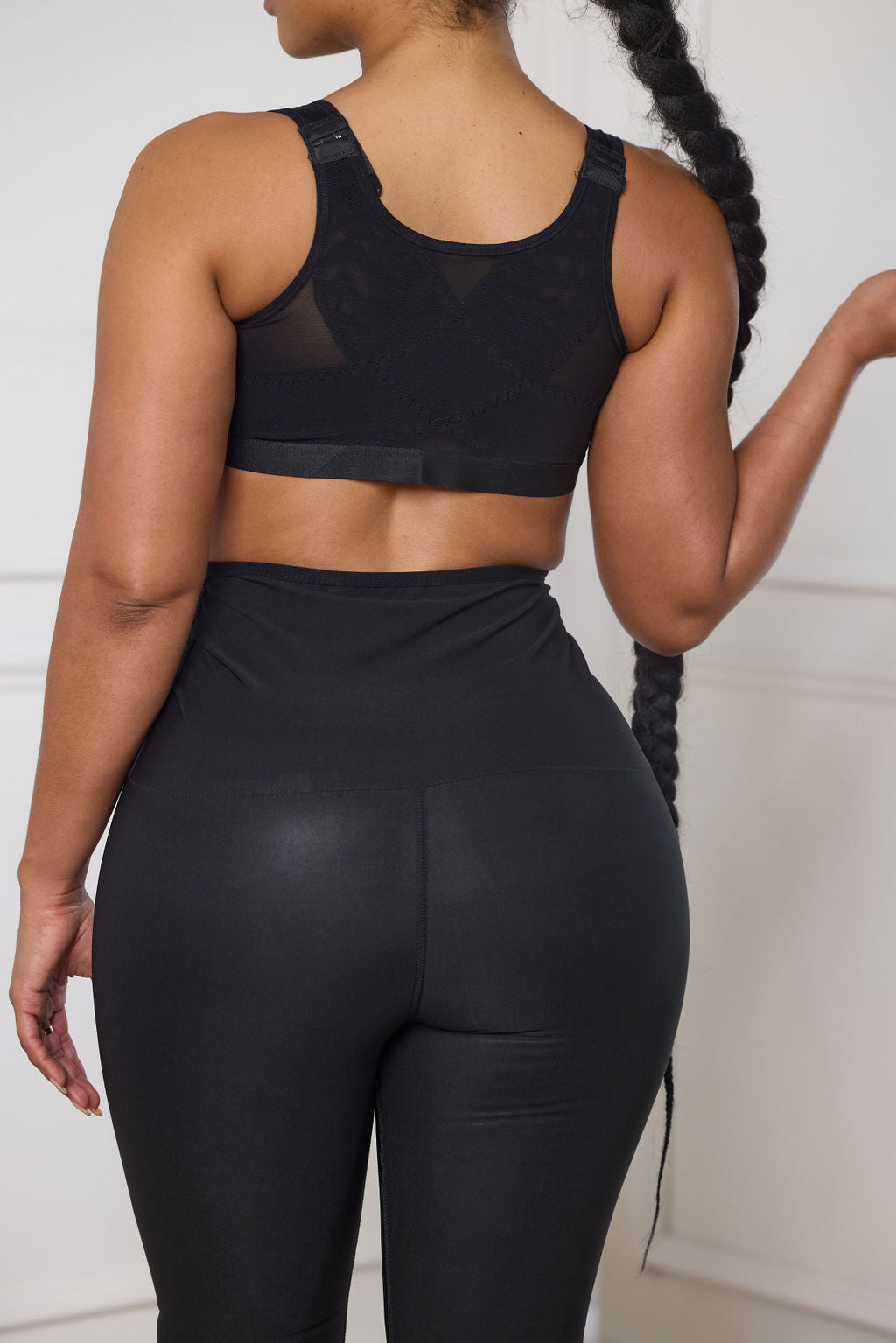 Black Wireless Back Support Bra