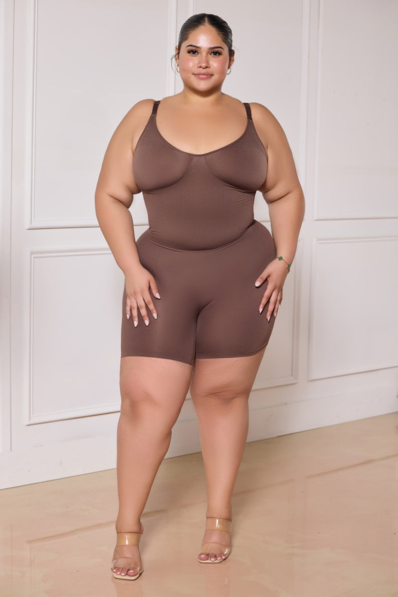 Sculpt & Lift Bodysuit – Brown